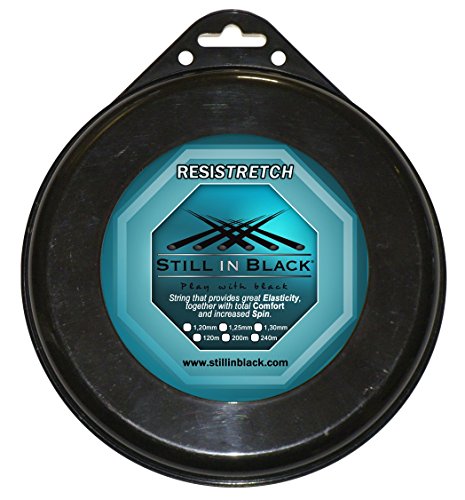 Still in Black M resistretch Seil für Tennisschläger Unisex, Uni, M Resistretch, Blau - Petrol, 1,20 mm von Still in Black
