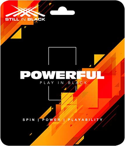 Still in Black Powerful Spin Tennissaite Unisex, Uni, SIB1POWERFULSPIN130, gelb, fluoreszierend, 1,30 mm von Still in Black