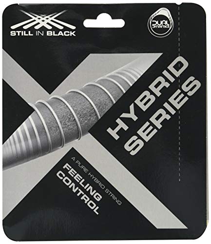 Still in Black Powerful Vx X12 Hybrid-Tennis-Seil für Erwachsene, Unisex, Weiß, 1,30 + 1,30 mm von Still in Black
