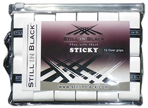 Still in Black Sticky Zipper 12 x Weiß Overgrip Griffband Griffbänder Overgrips, Weiß von Still in Black