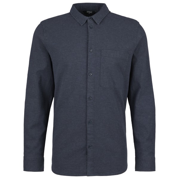 Stoic - Hemp54 BjurholmSt. L/S Shirt - Hemd Gr L blau von Stoic
