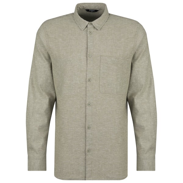 Stoic - Hemp54 BjurholmSt. L/S Shirt - Hemd Gr M grau von Stoic