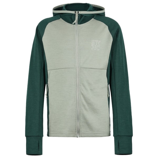 Stoic - Kid's Merino260 StadjanSt. Jacket w. Hood - Merinohoodie Gr 128 grau von Stoic