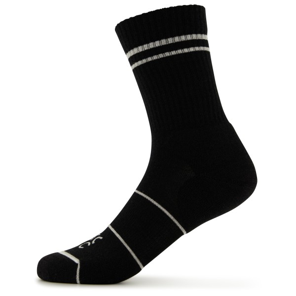 Stoic - Merino Crew Tech Rib Stripes Socks - Multifunktionssocken Gr 45-47 schwarz von Stoic