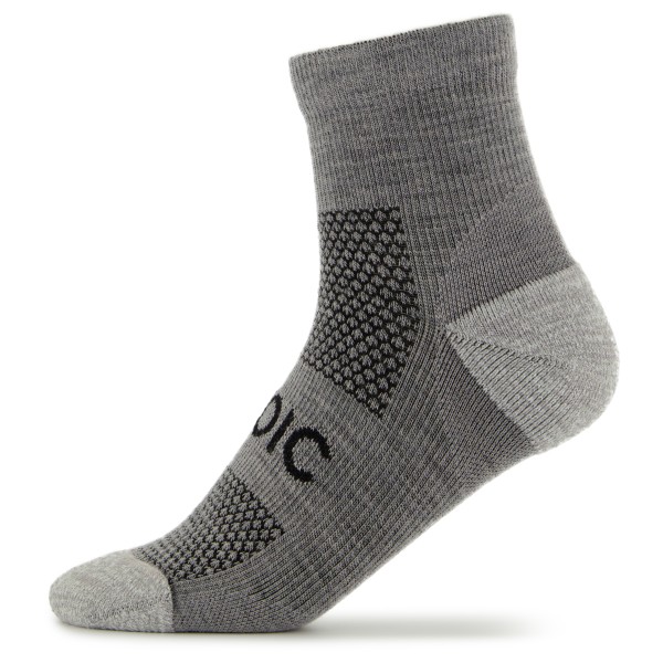 Stoic - Merino Running Quarter+ light socks - Laufsocken Gr 45-47 grau von Stoic