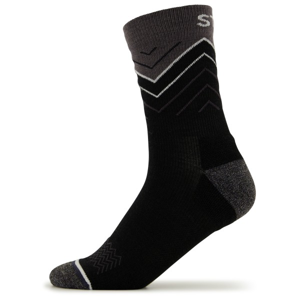 Stoic - Merino Running Socks Q+ - Laufsocken Gr 36-38;39-41;42-44;45-47 grau;schwarz von Stoic