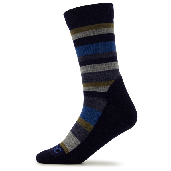 Stoic - Merino Trekking Crew Socks Stripes - Wandersocken Gr 42-44 schwarz von Stoic