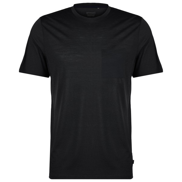 Stoic - MerinoChill MMXX. Göteborg Pocket Tee - Merinoshirt Gr S schwarz von Stoic