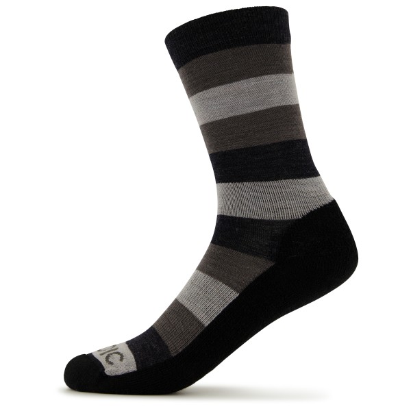 Stoic - Trekking Crew Socks Stripes - Wandersocken Gr 36-38;39-41;42-44;45-47 schwarz/grau;schwarz/grau/blau;schwarz/grau/oliv von Stoic