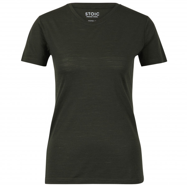 Stoic - Women's Merino150 HeladagenSt. T-Shirt slim - Merinoshirt Gr 44 schwarz/oliv von Stoic