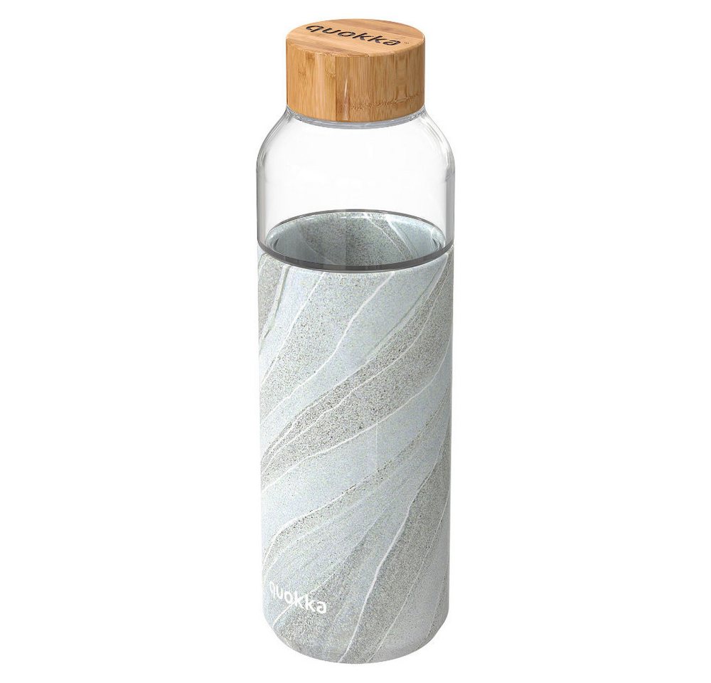 Stor Trinkflasche QUOKKA Flow Glasflasche Wasserflasche antirutsch Cover 660 ml von Stor