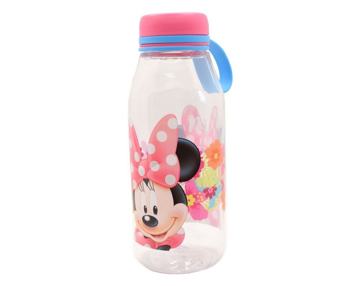 Stor Trinkflasche Trinkflasche Minnie Maus Disney 460ml Transparent mit Rosa Deckel von Stor
