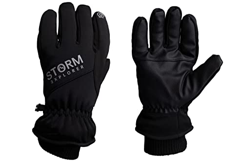 Storm Explorer - wasserdichte Winterhandschuhe „Polar“ für Herren & Damen - Skihandschuhe mit Touchscreen - Warme Winter Handschuhe - Winter Gloves for Men - schwarz - M von Storm Explorer