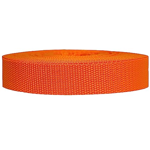 Strapworks Schweres Polypropylen-Gurtband – robuste Poly-Umreifung für Outdoor-DIY-Ausrüstung, 3,8 cm x 22,7 m, Orange von Strapworks