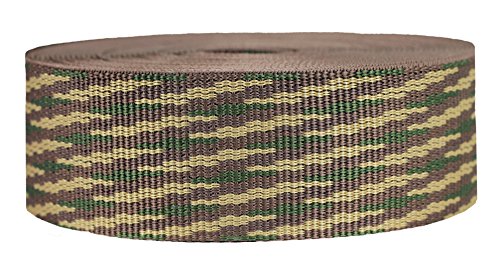Strapworks Heavyweight Polypropylene Webbing - Heavy Duty Poly Strapping for Outdoor DIY Gear Repair, 2 Inch x 25 Yards - Woodland Camo von Strapworks