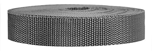 Strapworks Schweres Polypropylen-Gurtband – strapazierfähige Poly-Umreifung für Outdoor-Reparatur, 2,5 cm x 22,8 m, Anthrazit von Strapworks