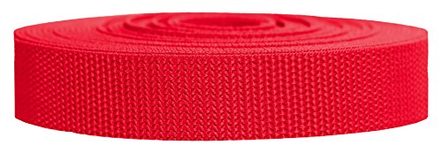 Strapworks Schweres Polypropylen-Gurtband – robuste Poly-Umreifung für Outdoor-Reparatur, 2,5 cm x 22,8 m, Rot von Strapworks