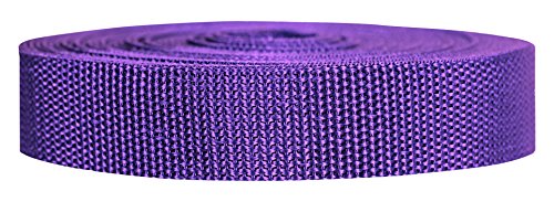 Strapworks Schweres Polypropylen-Gurtband – strapazierfähige Poly-Umreifung für Outdoor-Reparatur, 2,5 cm x 22,8 m, Violett von Strapworks