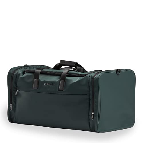STRATIC Pure Tavel Bag Sporttasche Reisetasche nachhaltiger Weekender, wasserabweisend, mit Innentasche und Hygienefach, L, Dark Green von Stratic