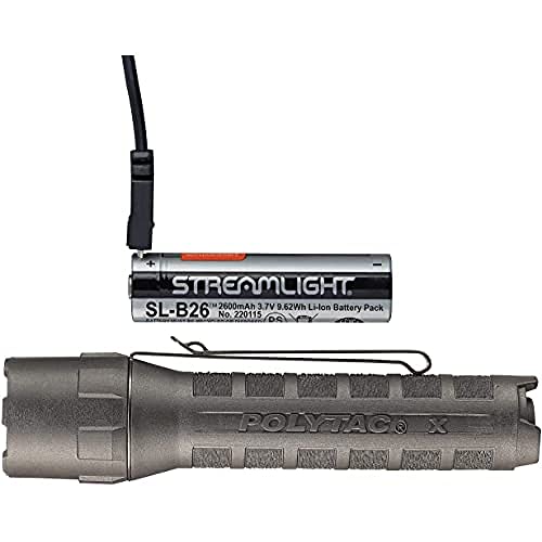 Streamlight PolyTac X USB - inkl. 18650 Akku - Box - Schwarz von Streamlight
