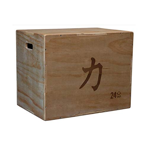Grosse Plyo Box aus Holz - 76 cm x 61 cm x 51 cm - Plyometric Wood Jump Sprungbox von Strength Shop