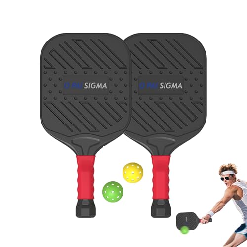 Streysisl -Set, Paddle-Ballschläger - 2-teiliges tragbares -Set mit hohem elastischem Design - Sportballschläger, Paddel-Set mit rutschfestem Griff zur Verbesserung von Kontrolle, Kraft und Spin von Streysisl