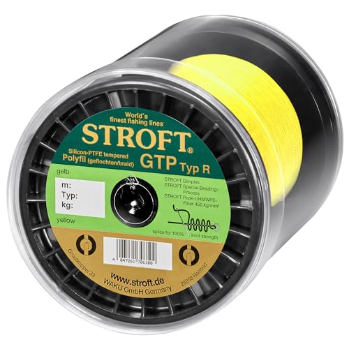 STROFT GTP Typ R Geflochtene Angelschnur 2000m gelb R7-0,300mm-18kg von Stroft