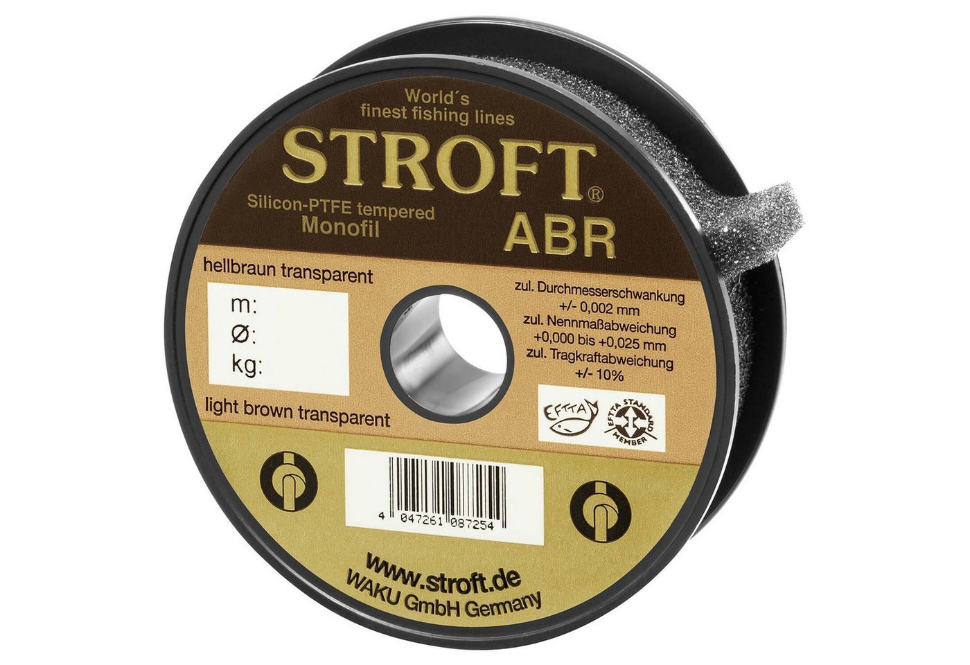 Stroft Angelschnur Schnur STROFT ABR Monofile 100m, 100 m Länge, 0.12 mm Fadendurchmesser, (1-St), 1.8kg Tragkraft von Stroft