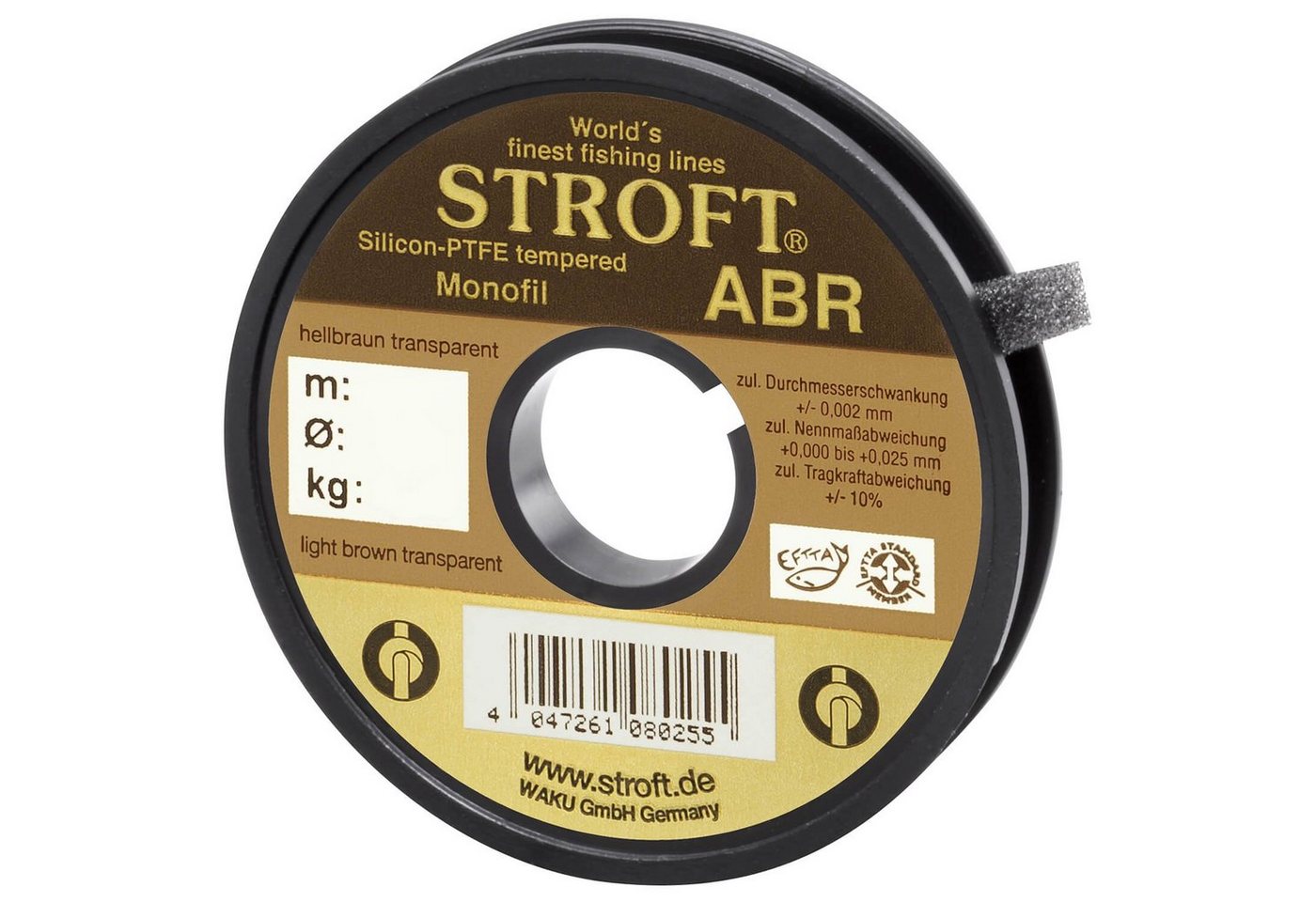 Stroft Angelschnur Schnur STROFT ABR Monofile 25m, 25 m Länge, 0.25 mm Fadendurchmesser, (1-St), 6.4kg Tragkraft von Stroft