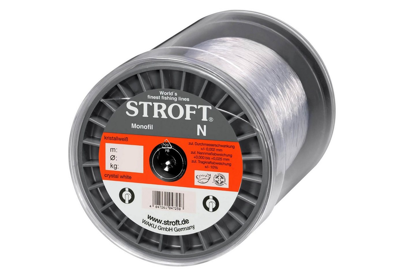Stroft Angelschnur Schnur STROFT N Monofile 1000m, 1000 m Länge, 0.20 mm Fadendurchmesser, (1-St), 3.3kg Tragkraft von Stroft