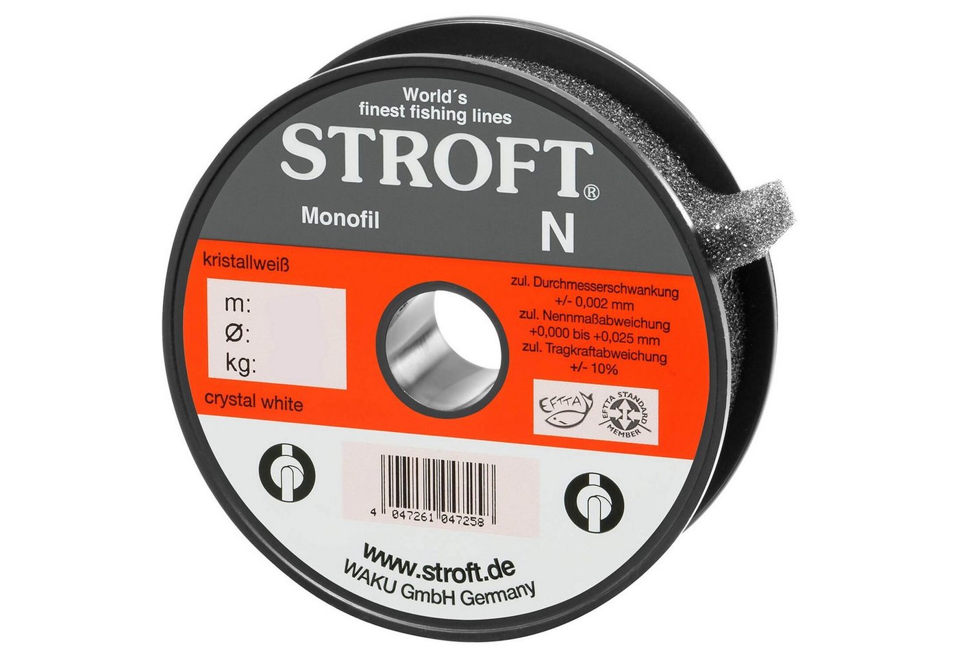 Stroft Angelschnur Schnur STROFT N Monofile 300m, 300 m Länge, 0.40 mm Fadendurchmesser, (1-St), 10.0kg Tragkraft von Stroft