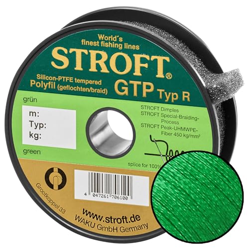 Stroft GTP Typ R Geflochtene Angelschnur 200m grün R3-0,200mm-7kg von Stroft