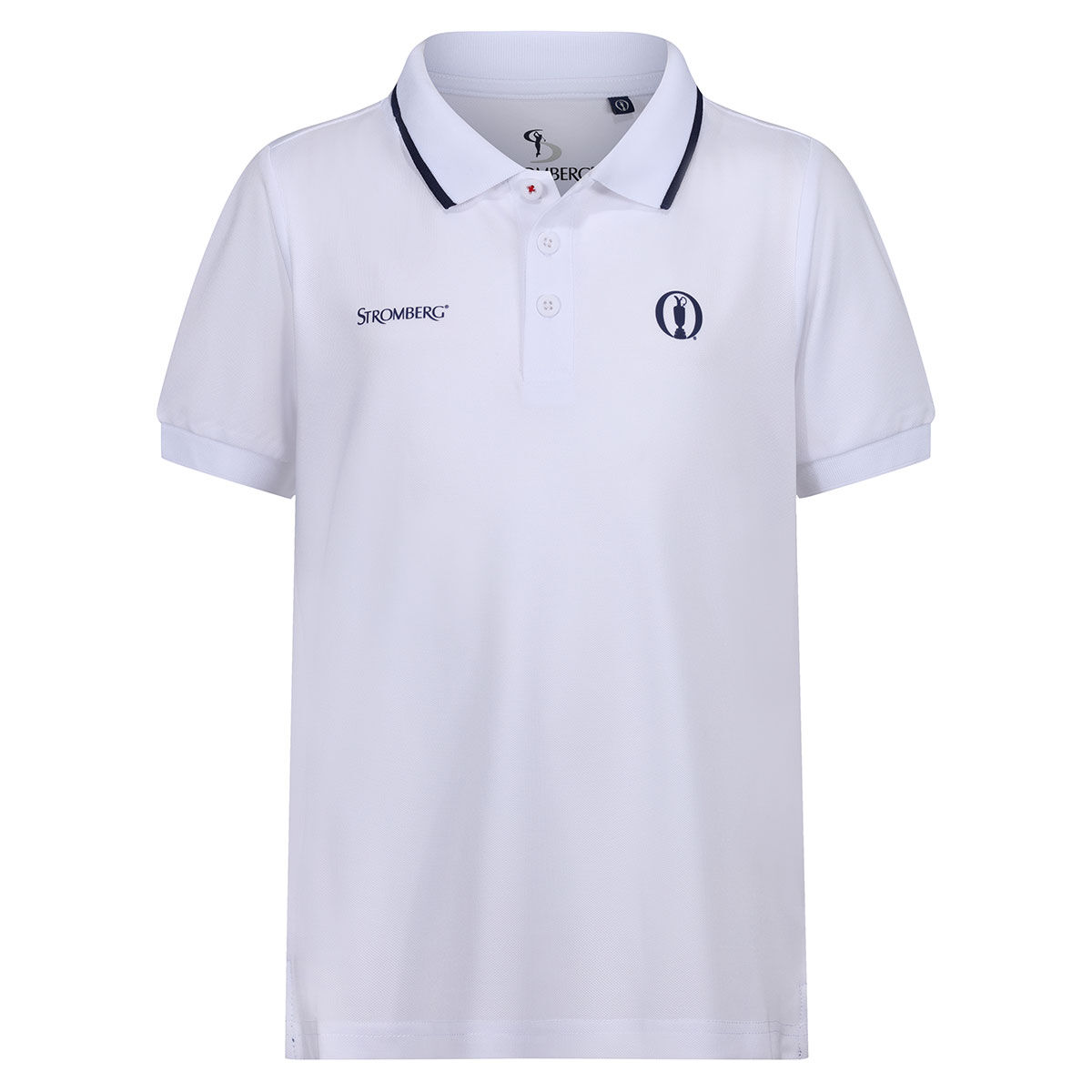Stromberg Junior The Open Harbour Stretch Golf Polo Shirt, Unisex, Optic white, 8-9 years | American Golf von Stromberg