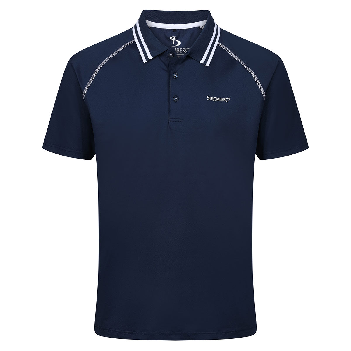 Stromberg Men's Collar Tipped Golf Polo Shirt, Mens, Navy, Small | American Golf von Stromberg
