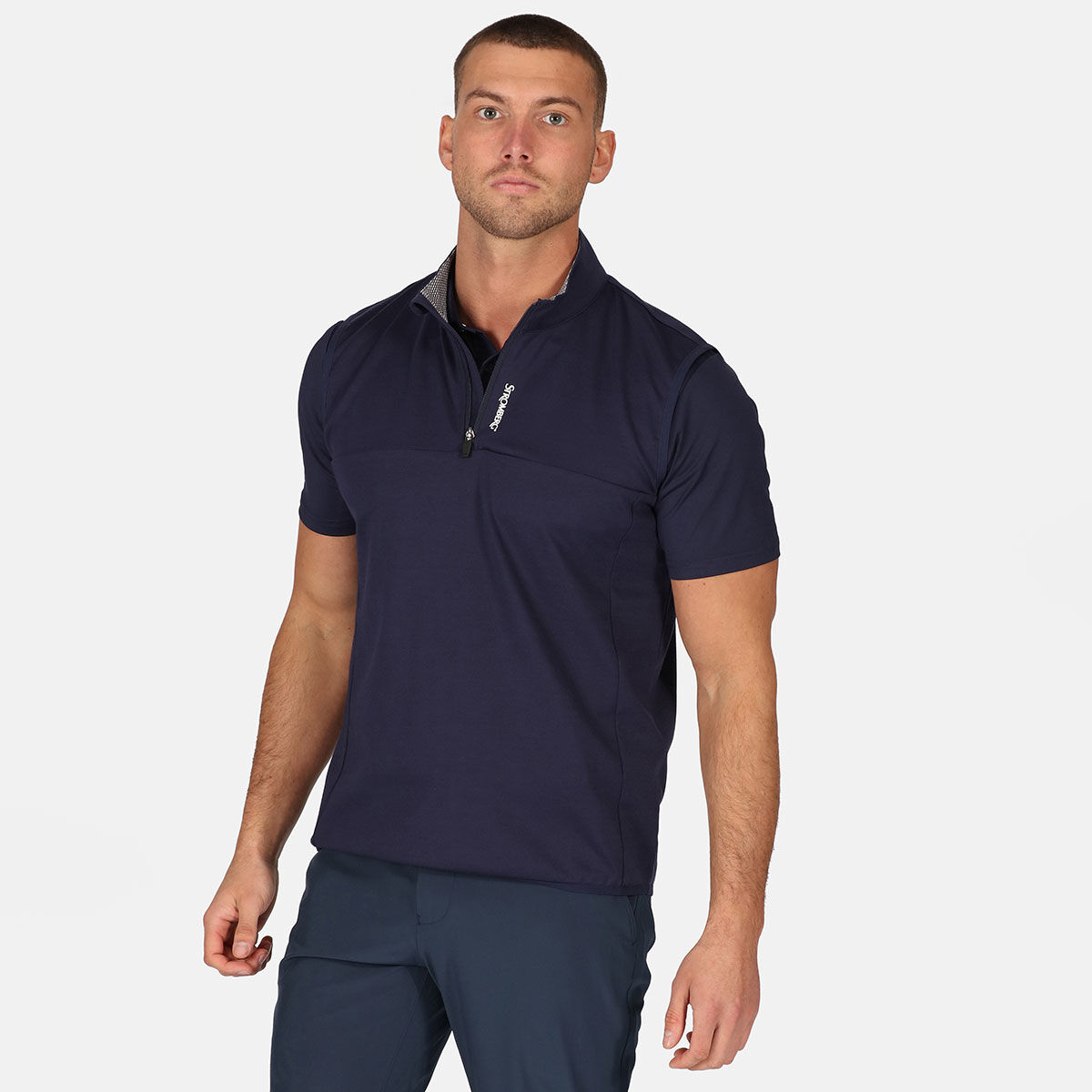 Stromberg Men's Condor Half Zip Golf Vest, Mens, Navy, Small | American Golf von Stromberg