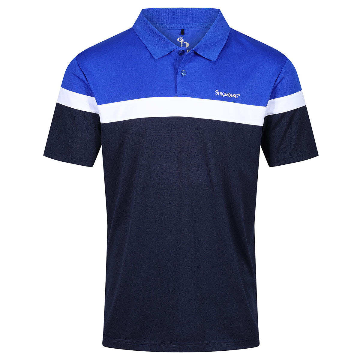 Stromberg Men's Eagle Stripe Golf Polo Shirt, Mens, Navy blue, Medium | American Golf von Stromberg