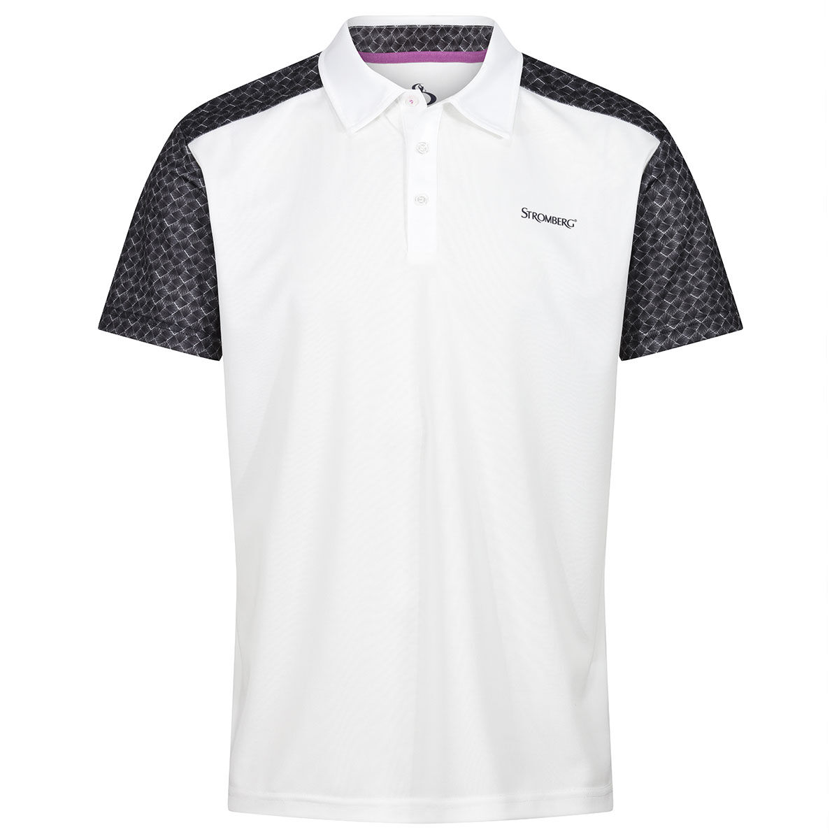 Stromberg Men's Feather Golf Wedge Golf Polo Shirt, Mens, White/black, Large | American Golf von Stromberg