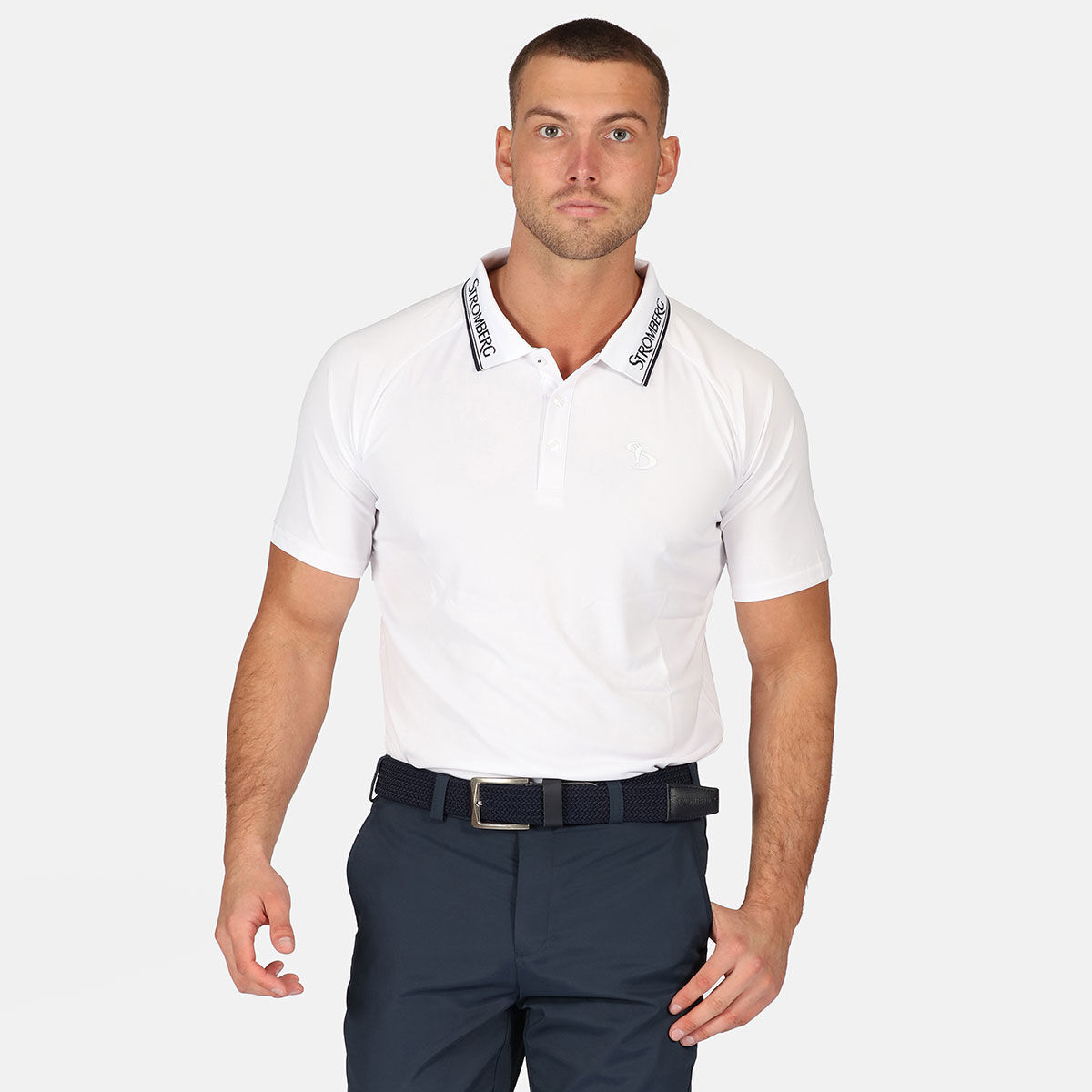 Stromberg Men's Flier Collar Golf Polo Shirt, Mens, White, Xxxxxl | American Golf von Stromberg