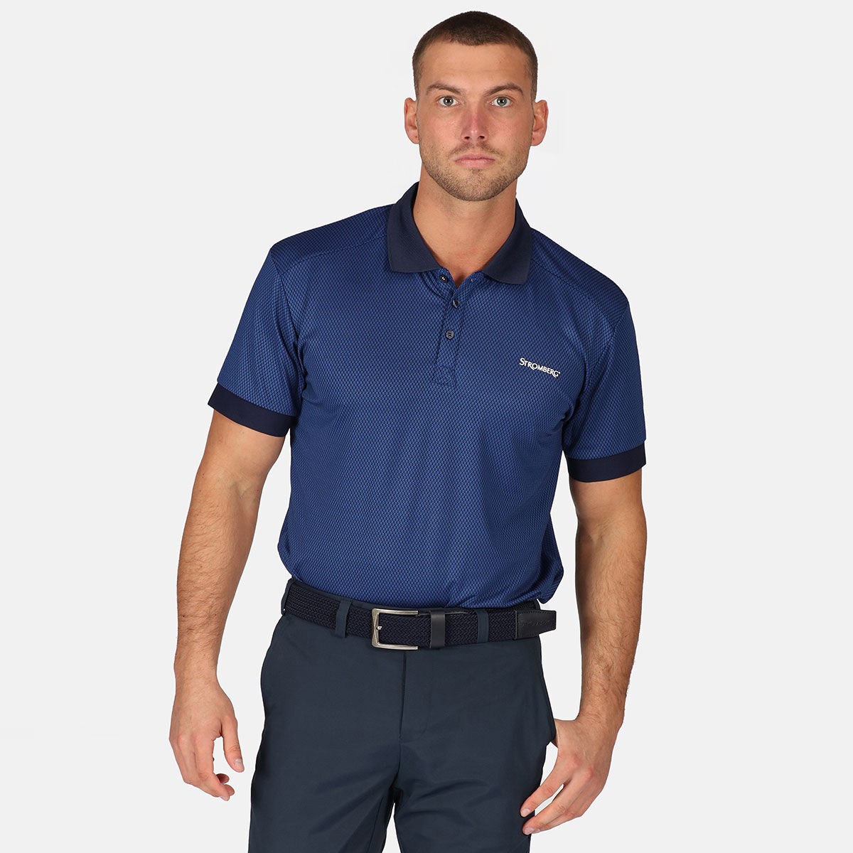 Stromberg Men's Flush Honey Golf Polo Shirt, Mens, Navy blue, Small | American Golf von Stromberg