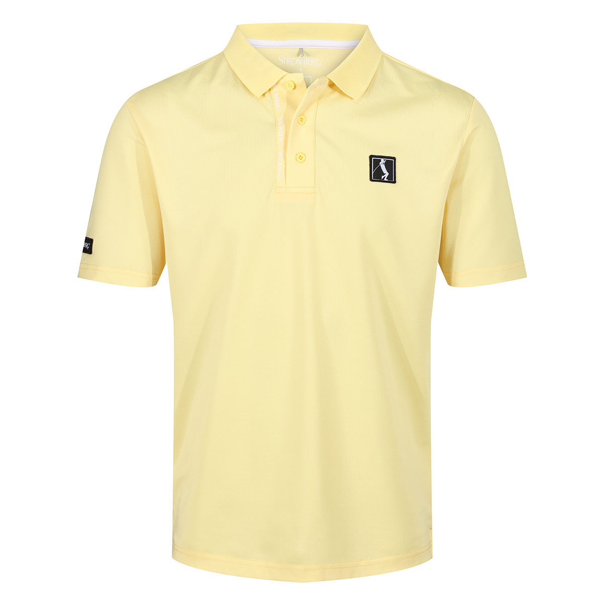 Stromberg Men's Lee Sharpe Placket Golf Polo Shirt, Mens, Lemon, Medium | American Golf von Stromberg