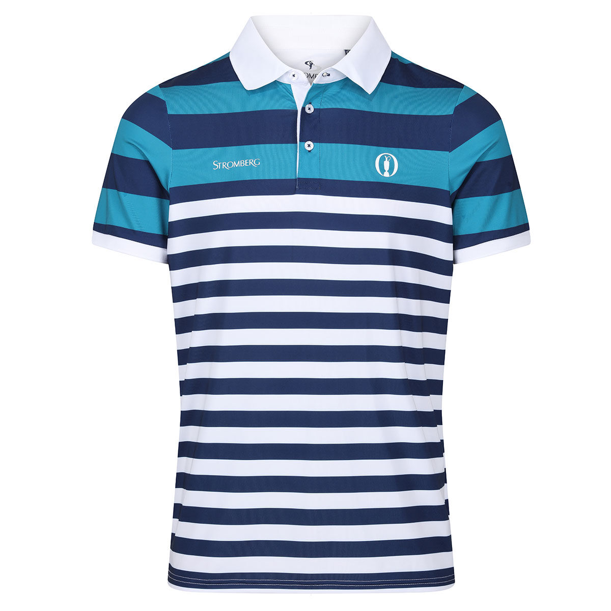 Stromberg Men's Open Fore Golf Polo Shirt, Mens, Navy/white/blue, Medium | American Golf von Stromberg