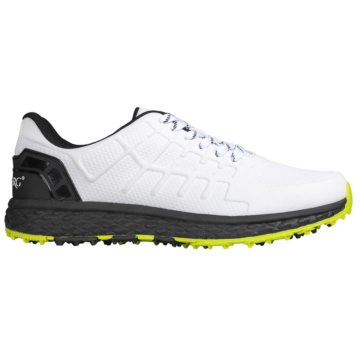 Stromberg Golf Shoes, Men's Razor Waterproof Spikeless, Mens, White/black/lime, 10 | American Golf von Stromberg