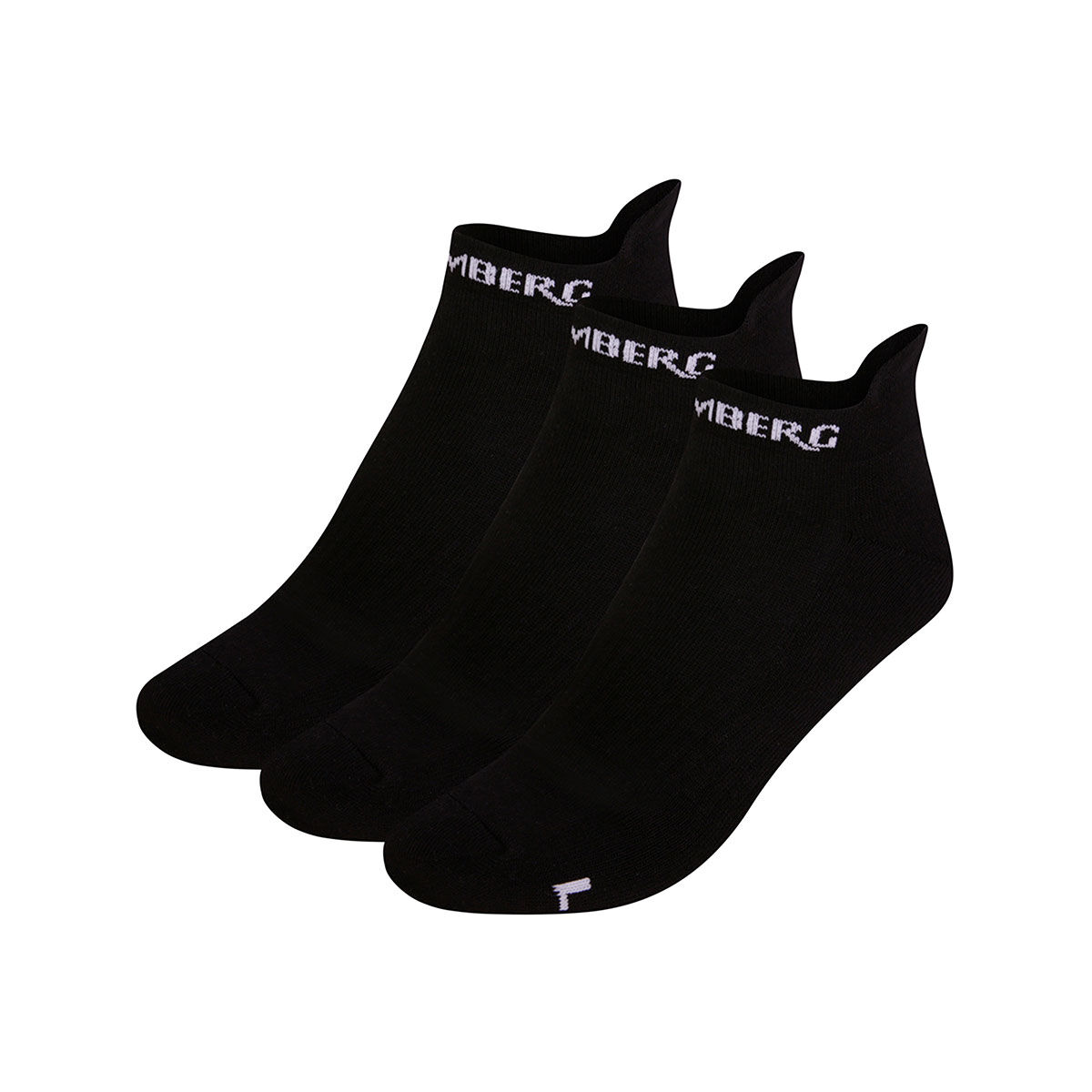 Stromberg Mens Black Comfortable Dial Pack of 3 Liner Golf Socks, Size: 6-8.5  | American Golf von Stromberg
