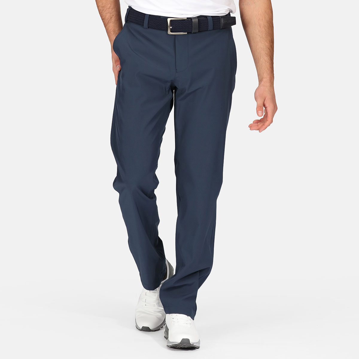 Stromberg Mens Navy Blue Weather Tech Regular Fit Golf Trousers, Size: 36 | American Golf von Stromberg