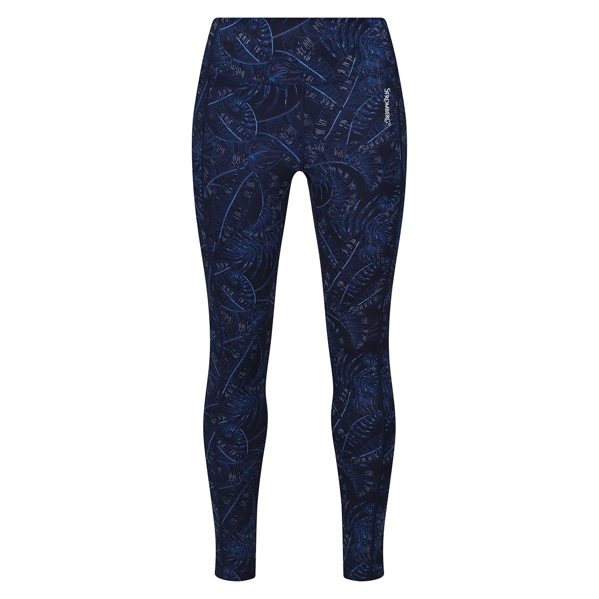 Stromberg Women's Navy Blue AOP Print Jazzy Legging Golf Trousers, Size: 8 | American Golf von Stromberg