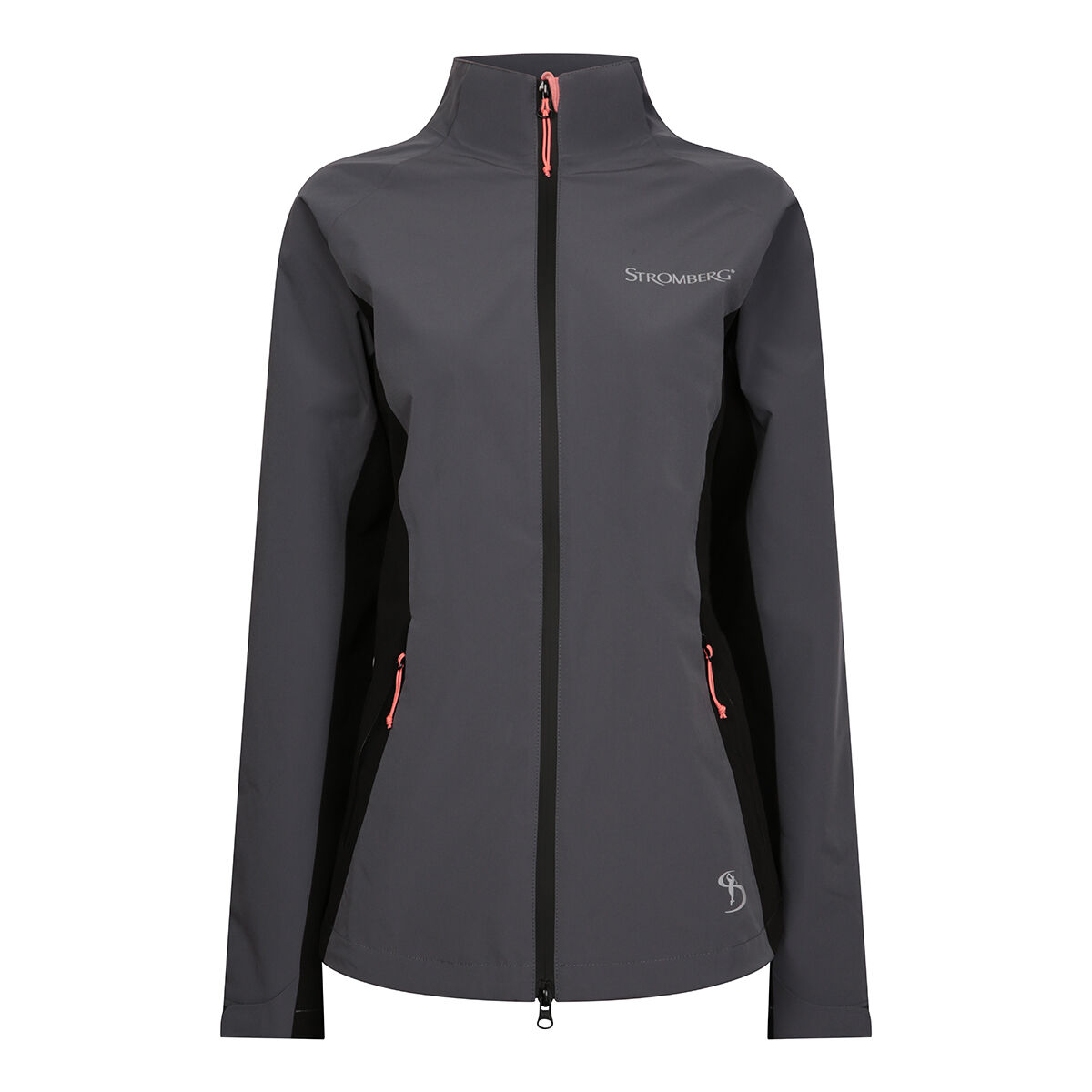Stromberg Womens Black and Grey Waterproof Ciganda Golf Jacket, Size: 12 | American Golf von Stromberg