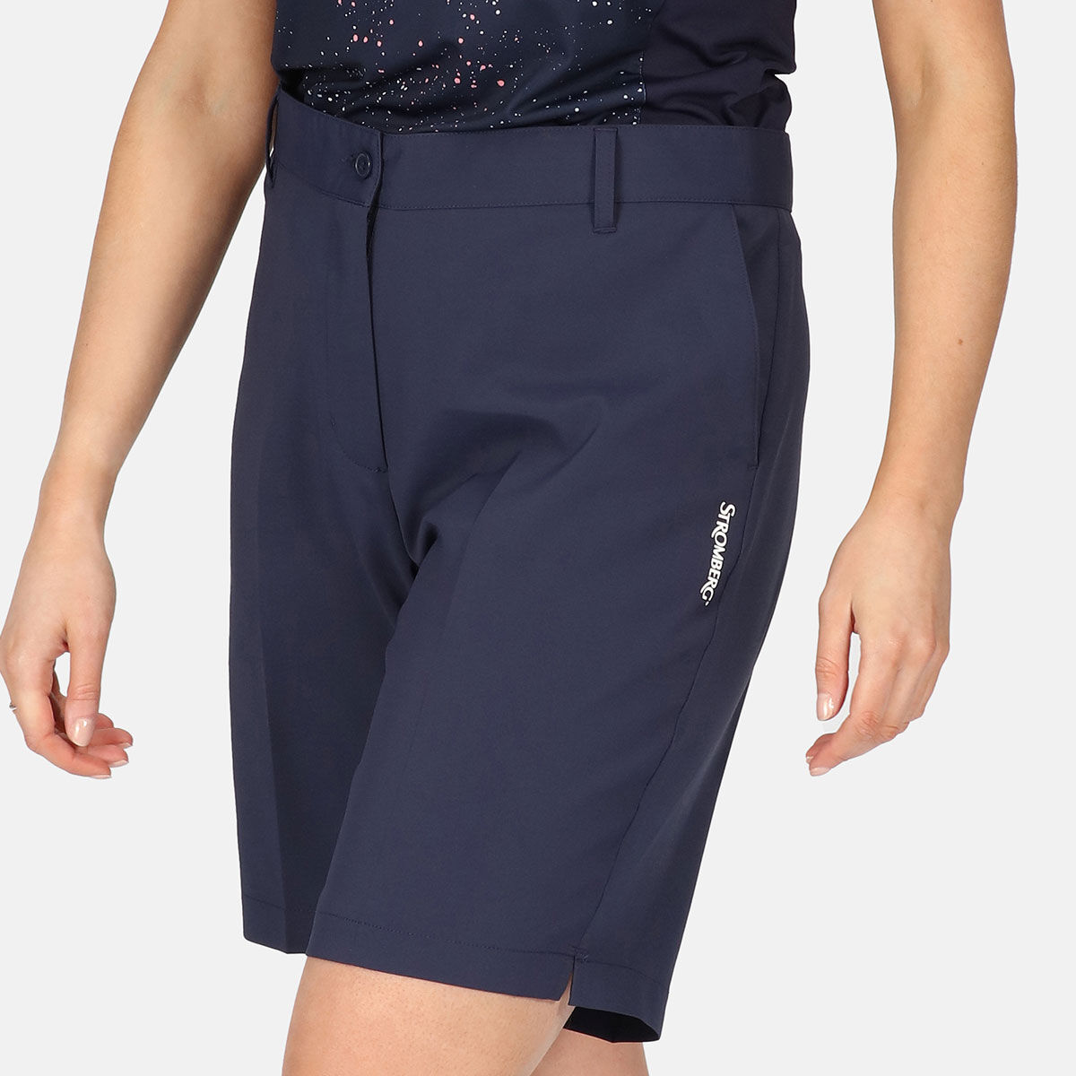 Stromberg Womens Core Golf Shorts, Female, Navy, 12 | American Golf von Stromberg