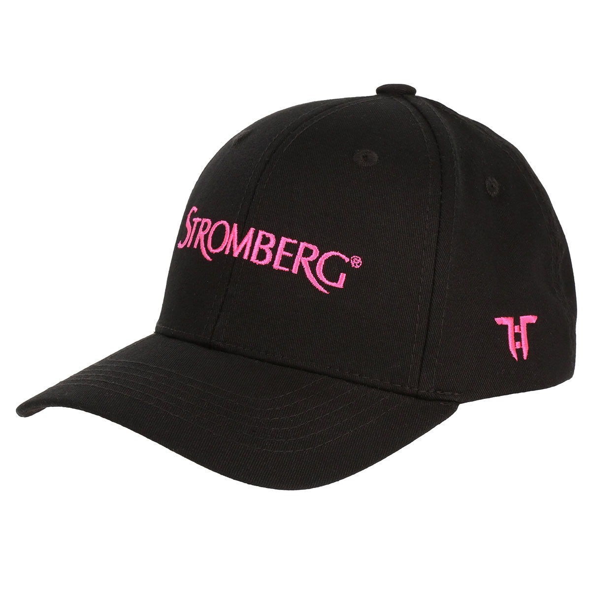 Stromberg Womens Core Logo Golf Cap, Female, Black/pink, One size | American Golf von Stromberg