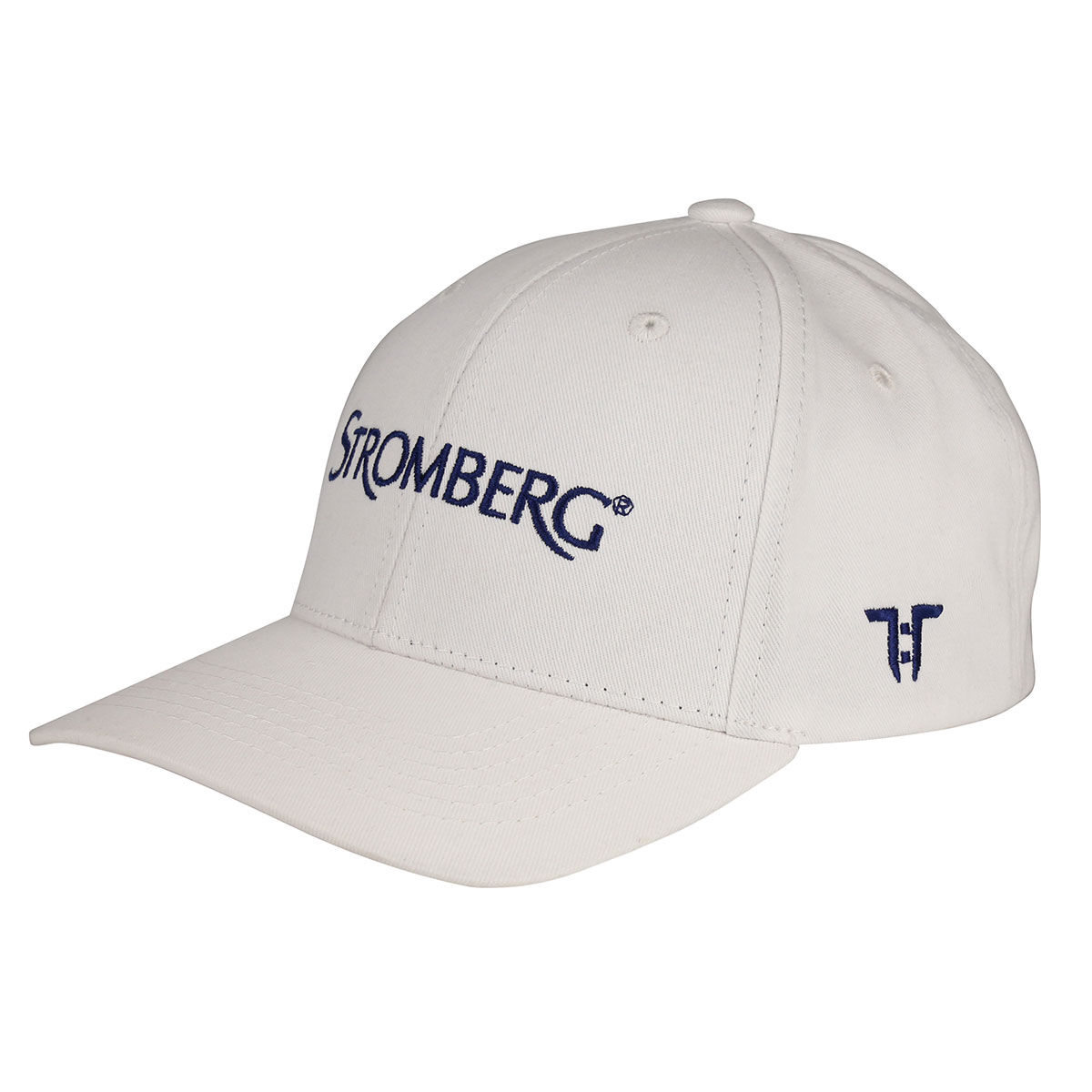 Stromberg Women's White and Navy Blue Embroidered Core Logo Golf Cap | American Golf, One Size von Stromberg