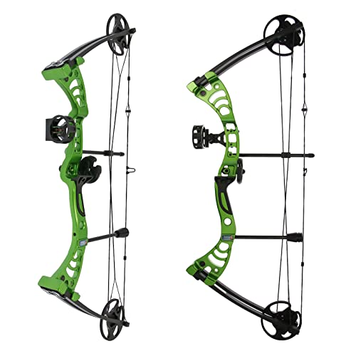 DRAKE Gecko RTS - 30-55 lbs - Compoundbogen - Farbe: Grün; perfekt für Jugendliche und Erwachsene, ein echter Hingucker im Bogensport von Drake Archery
